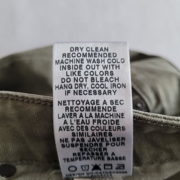 Joe's Jeans Distressed Skinny Ankle Jeans SZ 27 Khaki Green - Picture 10 of 12